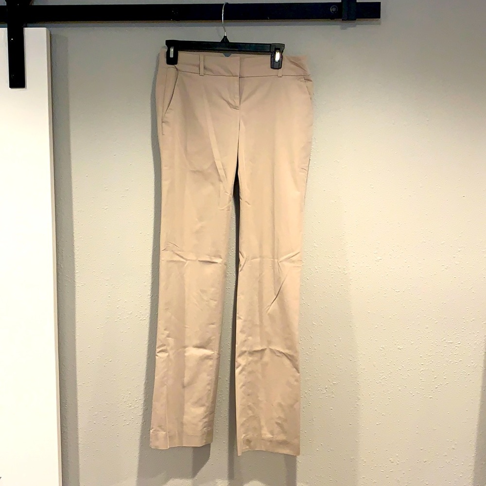 Ann Taylor Khaki Straight Leg Pants